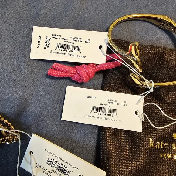 Kate Spade Gold Whale Tail Jewelry Set - Picture 5 of 5